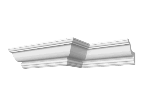 Гладкотянутый карниз ДС-КГ12, 85Hx100мм