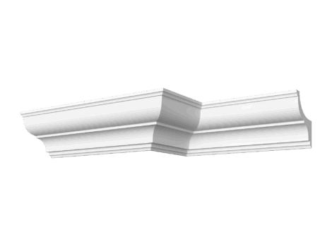Гладкотянутый карниз ДС-КГ26, 90Hx90мм