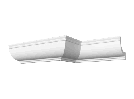 Гладкотянутый карниз ДС-КГ38, 170Hx170мм
