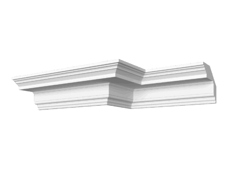 Гладкотянутый карниз ДС-КГ50, 150Hx190мм