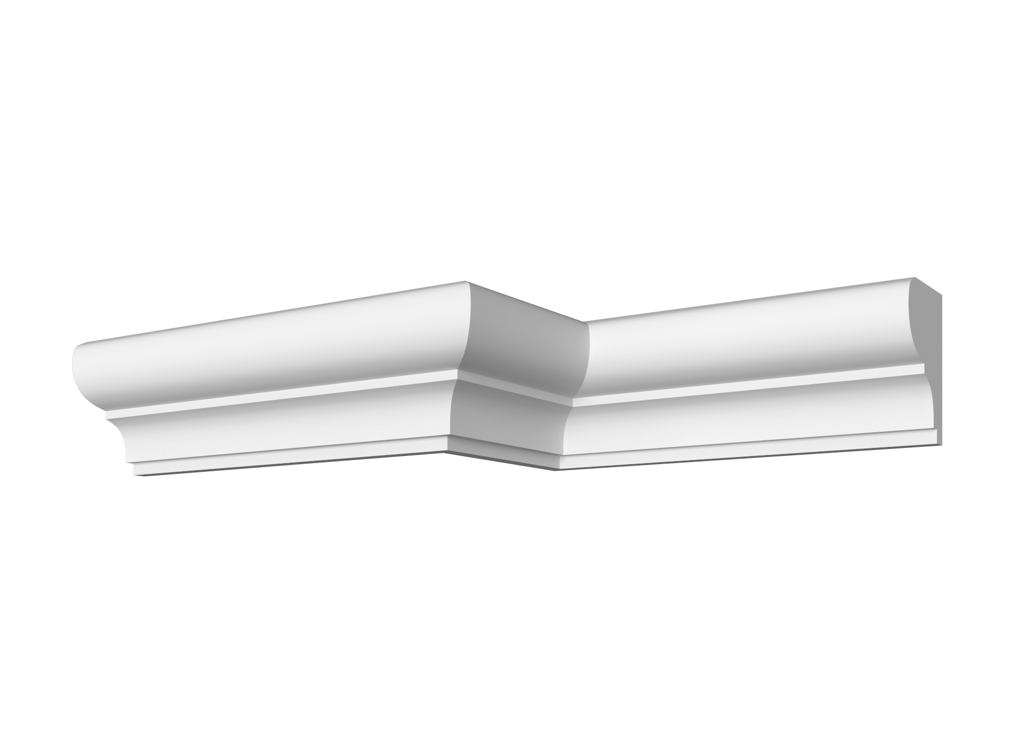 Гладкий отливной карниз ДС-КГ54, 38Hx28мм