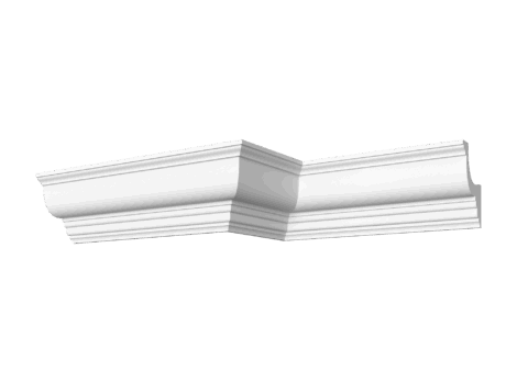 Гладкотянутый карниз ДС-КГ55, 90Hx70мм