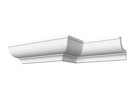 Гладкотянутый карниз ДС-КГ59, 105Hx120мм