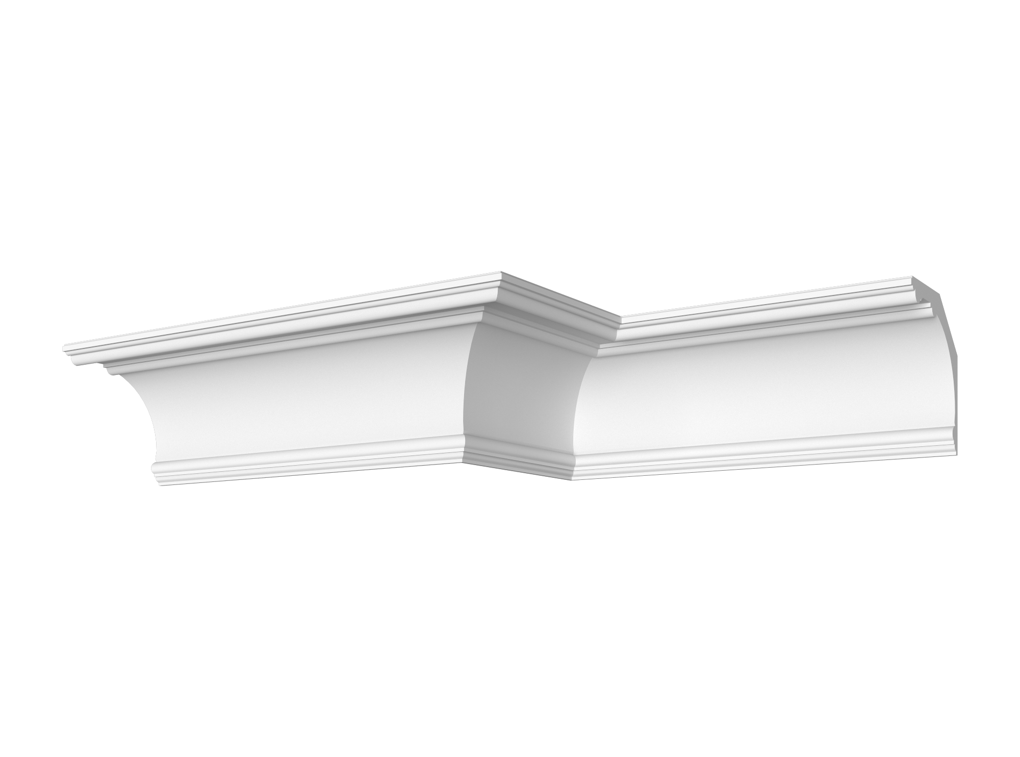 Гладкотянутый карниз ДС-КГ101, 182Hx183мм