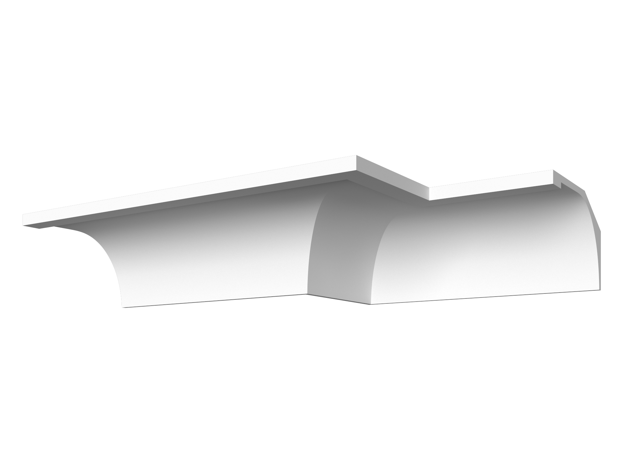 Гладкий отливной карниз ДС-КГ108, 245Hx414мм