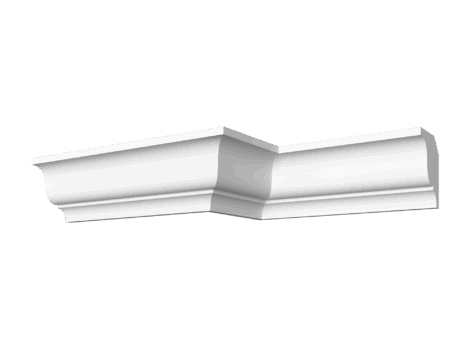 Гладкотянутый карниз ДС-КГ114, 90Hx76мм
