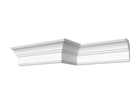Гладкотянутый карниз ДС-КГ115, 100Hx70мм