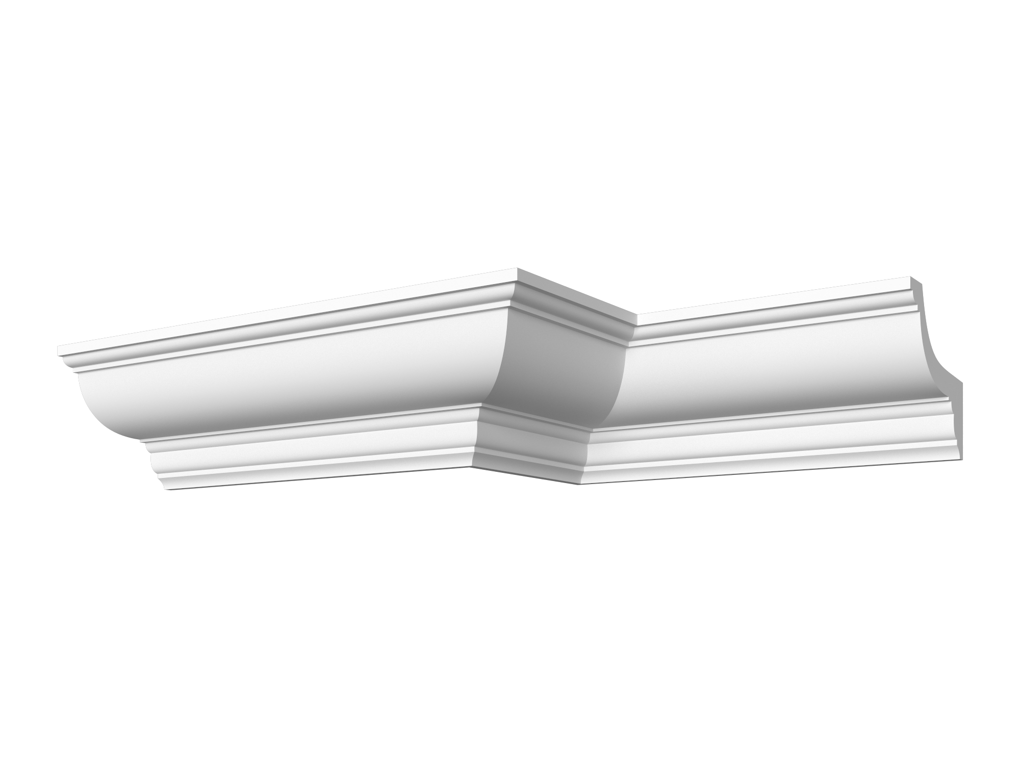Гладкотянутый карниз ДС-КГ61, 105Hx120мм