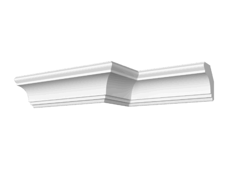 Гладкий отливной карниз ДС-КГ84, 50Hx50мм